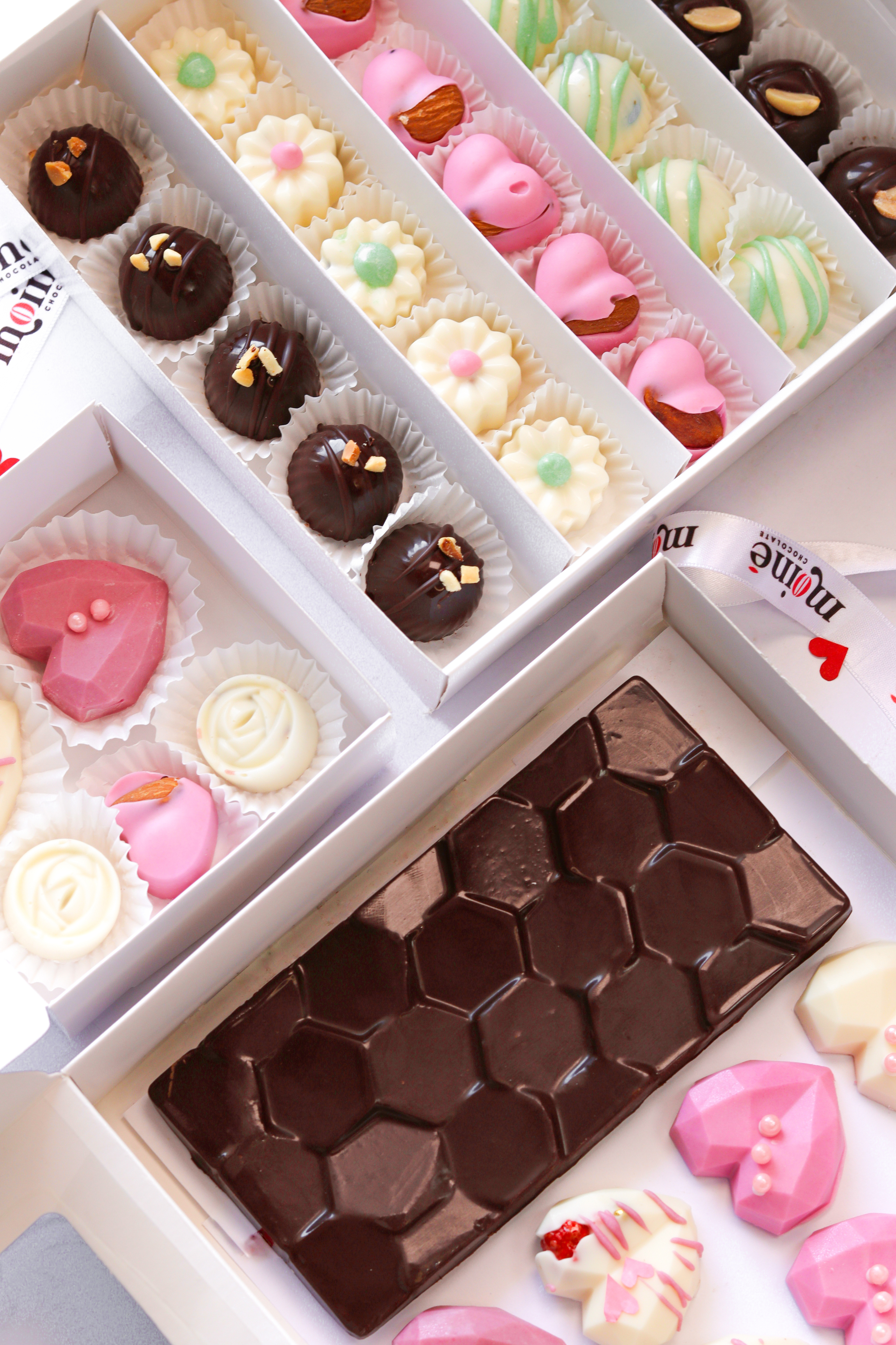 Graphic of a close up of a website depicting an Our Projects page with sample project names and dates.