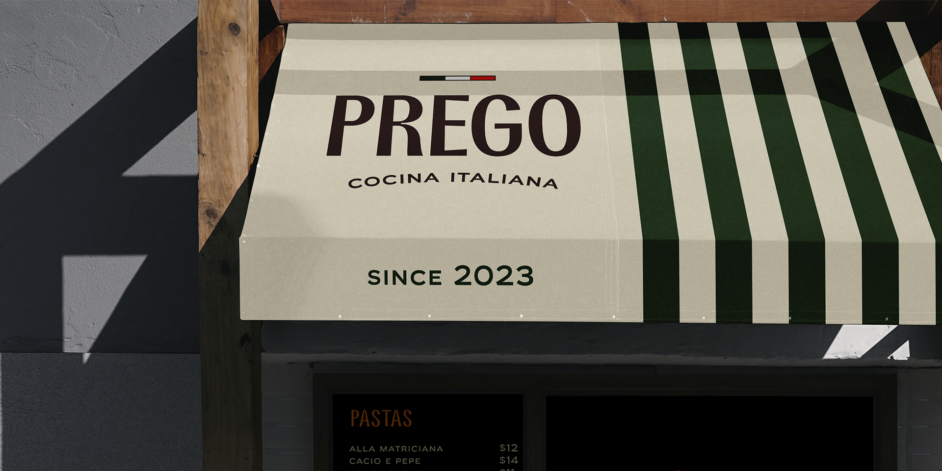 Anders brand wordmark in white placed on top of an image of a modern interior design.